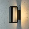 Væglamper ^ Heitronic Juno udendørs LED-væglampe, retlinjet