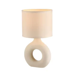 JUST LIGHT. GmbH Bordlamper > JUST LIGHT. Carara bordlampe, keramisk fod, beige