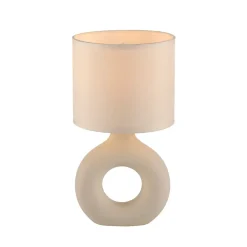 JUST LIGHT. GmbH Bordlamper > JUST LIGHT. Carara bordlampe, keramisk fod, beige