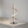 Bordlamper ^ JUST LIGHT. GmbH JUST LIGHT. Emanda LED-bordlampe, jern, sort-messing