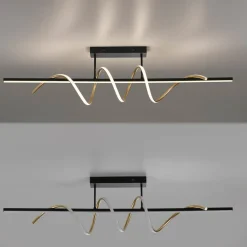 JUST LIGHT. GmbH Loftlamper|Loftlamper > JUST LIGHT. Emanda loftlampe, jern, sort-messing