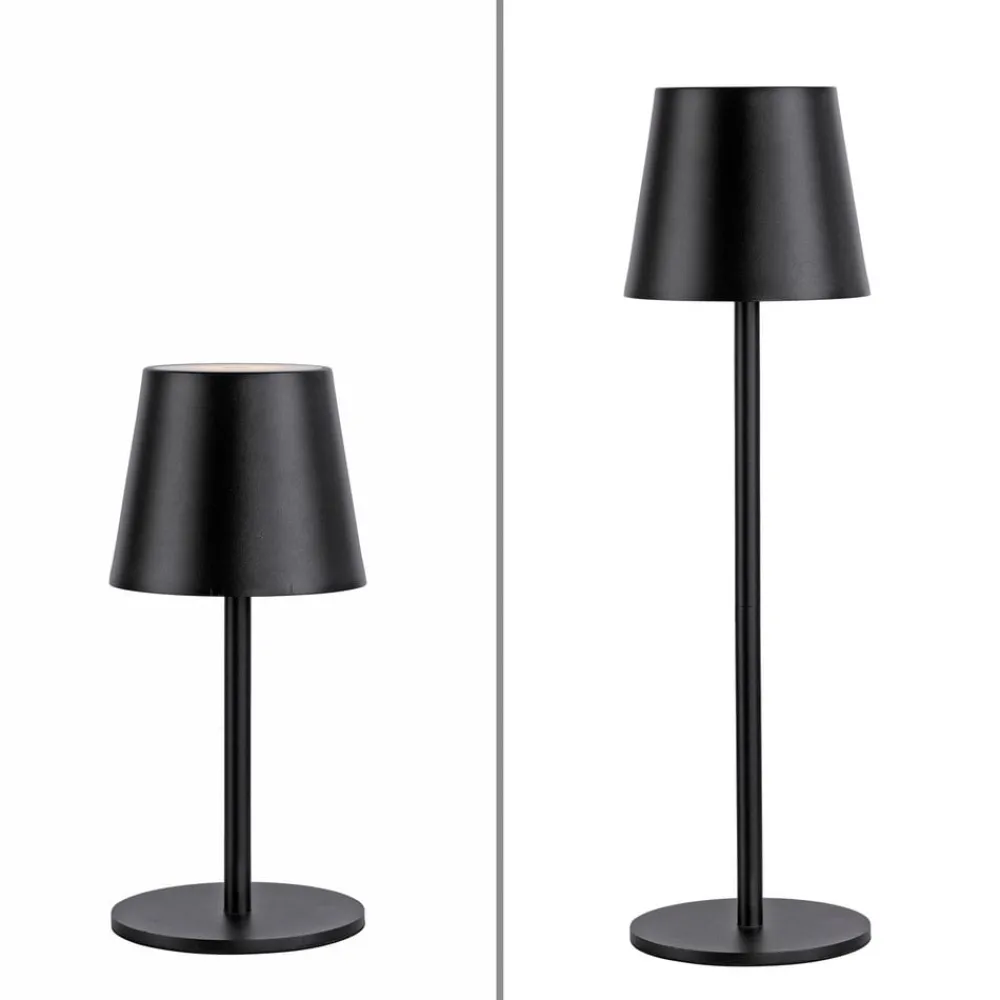 JUST LIGHT. GmbH Dekorationsbelysning > JUST LIGHT. Euria LED-bordlampe, sort, jern IP54