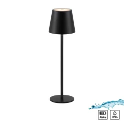 JUST LIGHT. GmbH Dekorationsbelysning > JUST LIGHT. Euria LED-bordlampe, sort, jern IP54