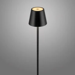 JUST LIGHT. GmbH Terrassebelysning > JUST LIGHT. Euria LED-gulvlampe, sort, jern, IP54