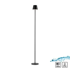 JUST LIGHT. GmbH Terrassebelysning > JUST LIGHT. Euria LED-gulvlampe, sort, jern, IP54