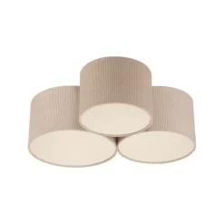 JUST LIGHT. GmbH Loftlamper > JUST LIGHT. Grøn Duro loftlampe, tekstil, 3 lyskilder
