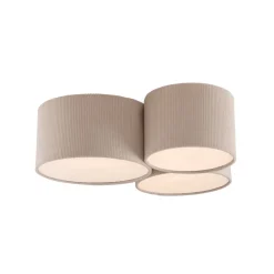 JUST LIGHT. GmbH Loftlamper > JUST LIGHT. Grøn Duro loftlampe, tekstil, 3 lyskilder