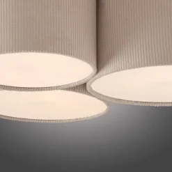 JUST LIGHT. GmbH Loftlamper > JUST LIGHT. Grøn Duro loftlampe, tekstil, 3 lyskilder
