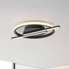 JUST LIGHT. GmbH Gang|Loftlamper > JUST LIGHT. Korsa LED-loftslampe, sort, Ø31 cm, dæmpbar