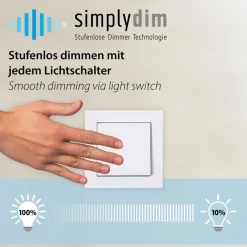 JUST LIGHT. GmbH Gang|Loftlamper > JUST LIGHT. Korsa LED-loftslampe, sort, Ø31 cm, dæmpbar