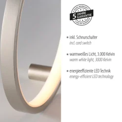 JUST LIGHT. GmbH Bordlamper > JUST LIGHT. LED-bordlampe Mini Ritus, Ø 25 cm, jern