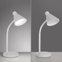 JUST LIGHT. GmbH Arbejdsrum/Kontor|Bordlamper > JUST LIGHT. LED-bordlampe Pixie, plast, hvid