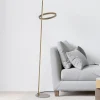 JUST LIGHT. GmbH Gulvlamper|Gulvlamper > JUST LIGHT. LED-gulvlampe Ritus sand, jern, dæmper, 3.000 K