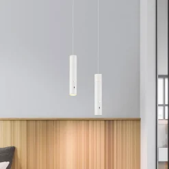 JUST LIGHT. GmbH Pendellamper > JUST LIGHT. LED-hængelampe med batteri, hvid, jern