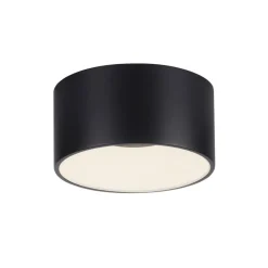 JUST LIGHT. GmbH Loftlamper > JUST LIGHT. LED-loftslampe Tanika sort, Ø16 cm, dæmpbar