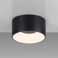JUST LIGHT. GmbH Loftlamper > JUST LIGHT. LED-loftslampe Tanika sort, Ø16 cm, dæmpbar