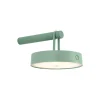 JUST LIGHT. GmbH Terrassebelysning > JUST LIGHT. LED-væglampe Arma, grøn, plast IP44