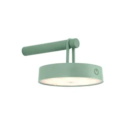 JUST LIGHT. GmbH Terrassebelysning > JUST LIGHT. LED-væglampe Arma, grøn, plast IP44