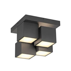 JUST LIGHT. GmbH Loftlamper|Loftlamper > JUST LIGHT. Loftlampe Tetris, jern, 3000 K, sort