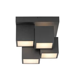 JUST LIGHT. GmbH Loftlamper|Loftlamper > JUST LIGHT. Loftlampe Tetris, jern, 3000 K, sort