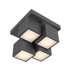 JUST LIGHT. GmbH Loftlamper|Loftlamper > JUST LIGHT. Loftlampe Tetris, jern, 3000 K, sort