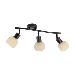 JUST LIGHT. GmbH Loftlamper > JUST LIGHT. Loki loftlampe, 3 lyskilder, lang, sort, jern