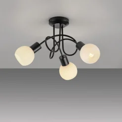 Loftlamper|Loftlamper ^ JUST LIGHT. GmbH JUST LIGHT. Loki loftlampe, 3 lyskilder, rund, sort, jern
