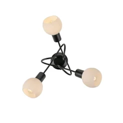 Loftlamper|Loftlamper ^ JUST LIGHT. GmbH JUST LIGHT. Loki loftlampe, 3 lyskilder, rund, sort, jern