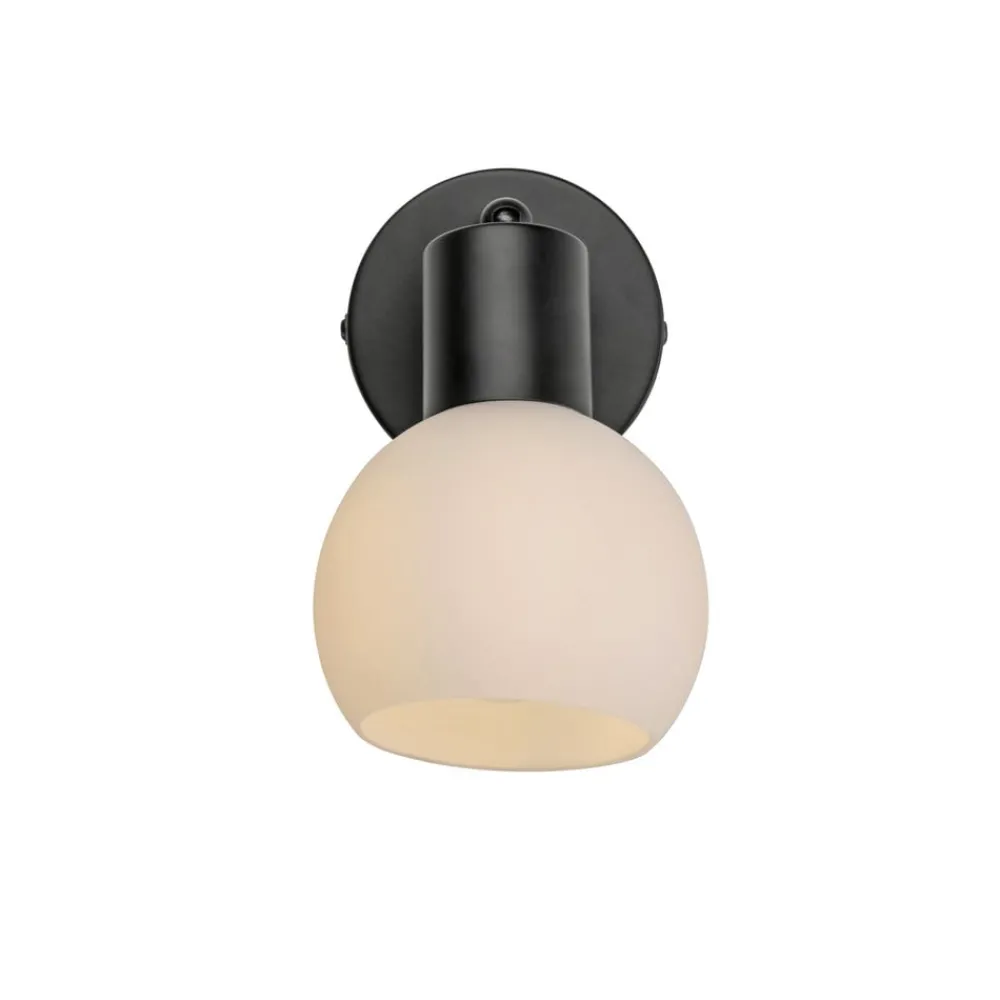 JUST LIGHT. GmbH Væglamper|Væglamper > JUST LIGHT. Loki væglampe, sort, jern, glas