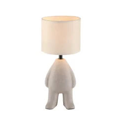 JUST LIGHT. GmbH Bordlamper > JUST LIGHT. Ted bordlampe, keramik, opretstående, sandbeige