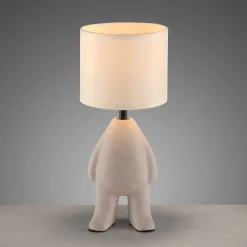 JUST LIGHT. GmbH Bordlamper > JUST LIGHT. Ted bordlampe, keramik, opretstående, sandbeige