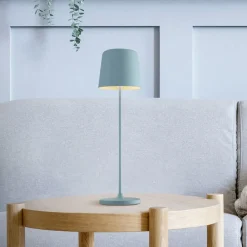 Dekorationsbelysning|Terrassebelysning ^ Brilliant Kaami LED-bordlampe, dæmpbar, lyseblå