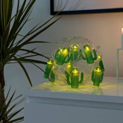 Konstsmide Season Dekorationsbelysning > Kakteen LED-lyskæde, batteridrevet