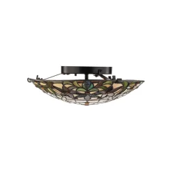 Gang|Loftlamper ^ QUOIZEL Kami loftlampe i Tiffany-stil