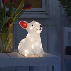 Dekorationsbelysning|Julepynt ^ Konstsmide Season Kanin LED-lysfigur, batteridrevet