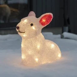 Dekorationsbelysning|Julepynt ^ Konstsmide Season Kanin LED-lysfigur, batteridrevet