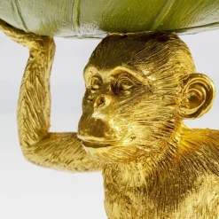 Møbel Og Interiør ^ KARE Banana Leaf dekorativ skål, guld/grøn, håndmalet