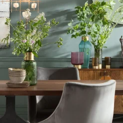 KARE Møbel Og Interiør > Barfly-vase, grøn, glas, højde 30 cm, mundblæst