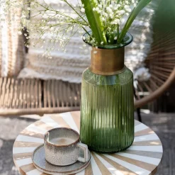KARE Møbel Og Interiør > Barfly-vase, grøn, glas, højde 30 cm, mundblæst