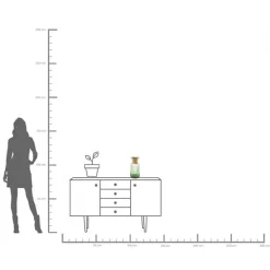 KARE Møbel Og Interiør > Barfly-vase, grøn, glas, højde 30 cm, mundblæst