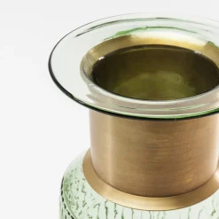 KARE Møbel Og Interiør > Barfly-vase, grøn, glas, højde 30 cm, mundblæst