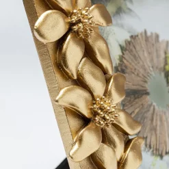 KARE Møbel Og Interiør > billedramme Flower, 13 x 18 cm, polyresin, guldfarvet