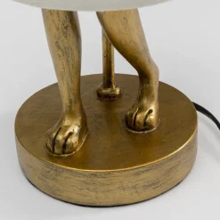 KARE Bordlamper > bordlampe Animal Rabbit, guld/hvid, højde 50 cm