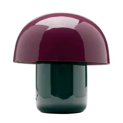 KARE Bordlamper > bordlampe Mushroom, lilla/grøn, metal, 20 cm, E14