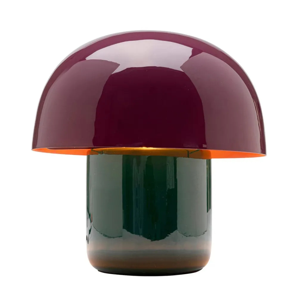 KARE Bordlamper > bordlampe Mushroom, lilla/grøn, metal, 20 cm, E14