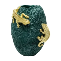 KARE Møbel Og Interiør > Chameleon Jack frugtvase, grøn/guld, polyresin
