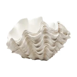 Møbel Og Interiør ^ KARE Concha dekorativ vase, højde 29 cm, støbt sten, beige