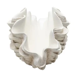 Møbel Og Interiør ^ KARE Concha dekorativ vase, højde 29 cm, støbt sten, beige