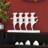 KARE Møbel Og Interiør > Dancing Cows dekorativ figur, hvid, polyresin, højde 23 cm