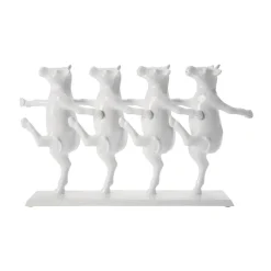 KARE Møbel Og Interiør > Dancing Cows dekorativ figur, hvid, polyresin, højde 23 cm